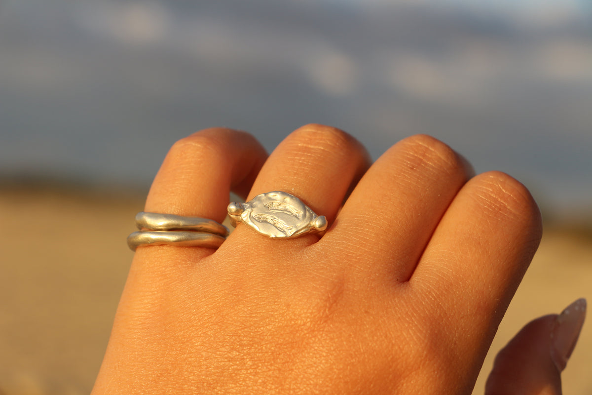 Bait ring silver