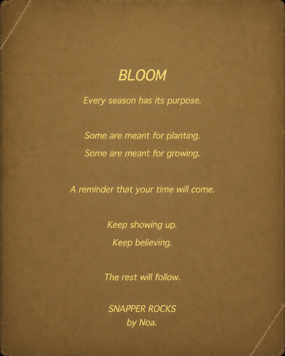 Bloom ring