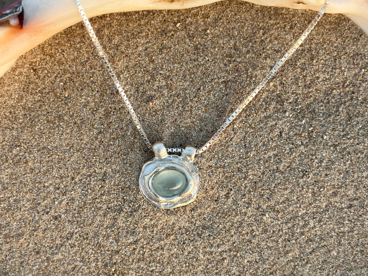 Splash necklace silver