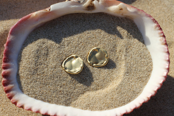 Melt earrings gold