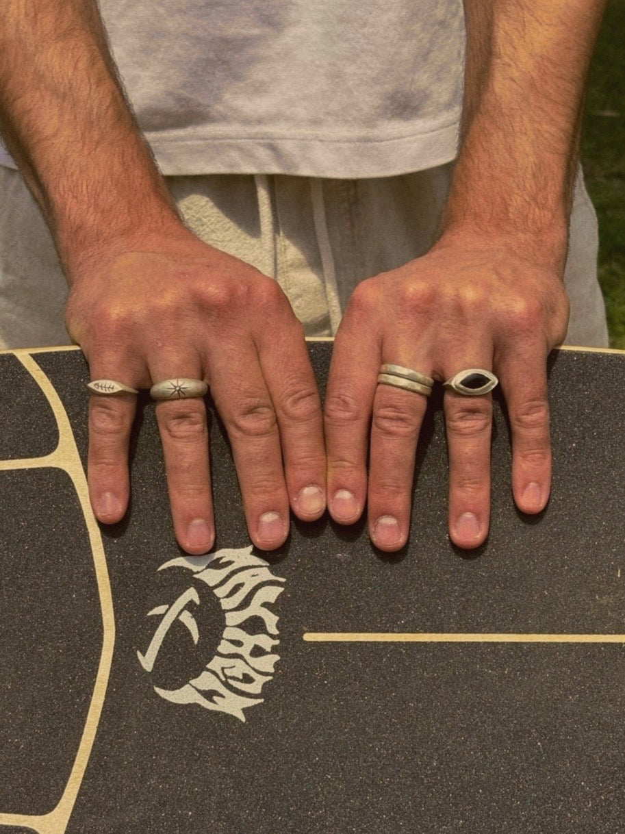 Rough cut ring