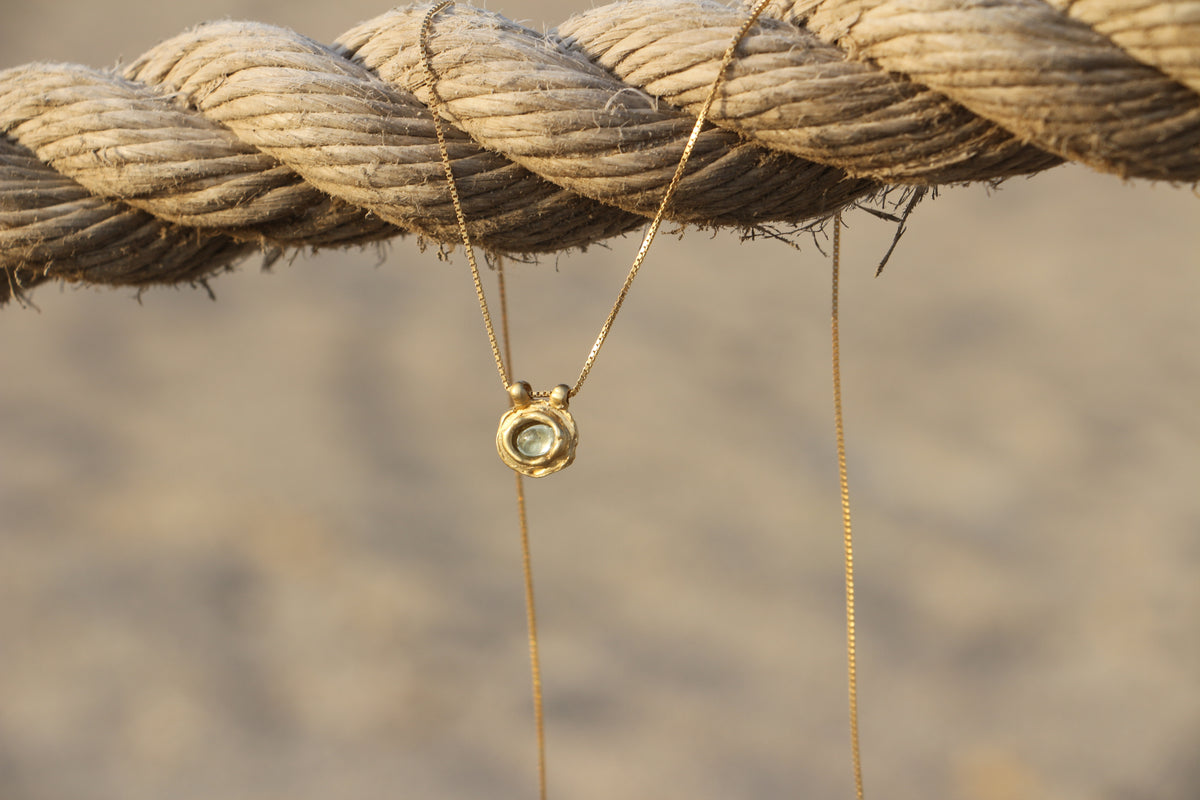 Splash necklace gold