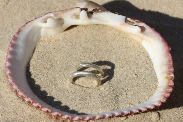 Flow ring small silver