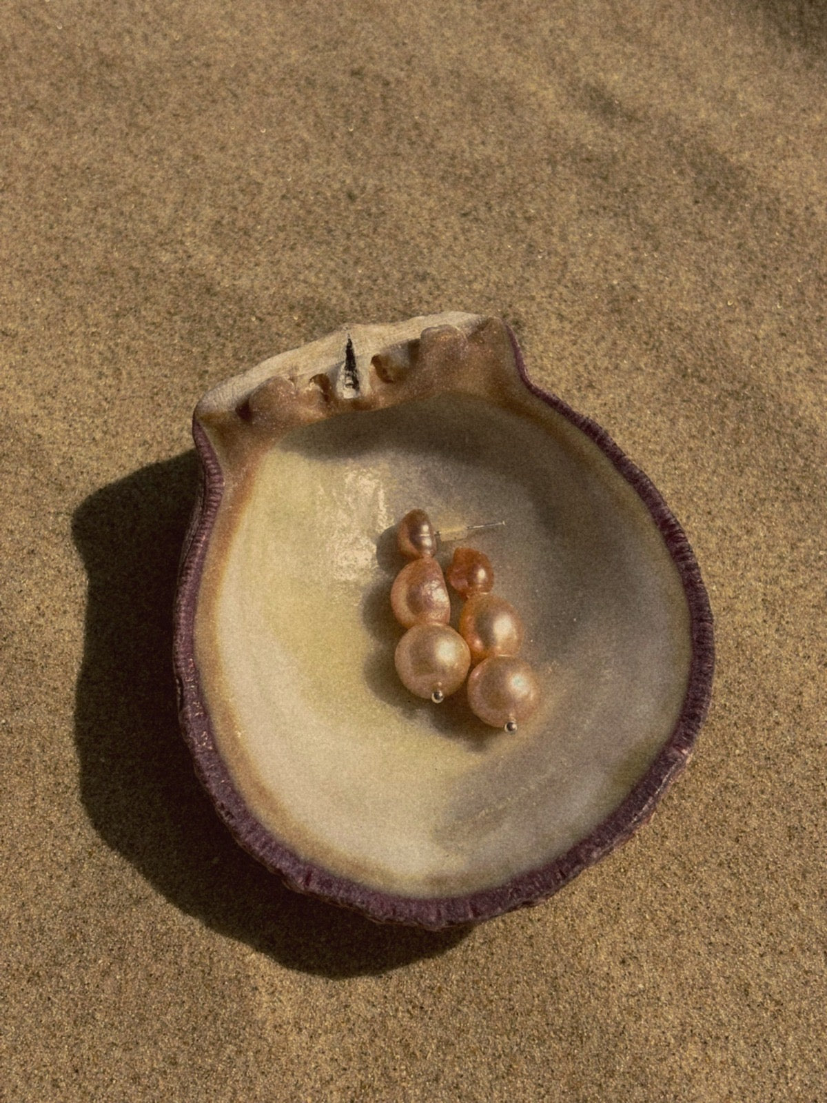 Peach Tide earrings