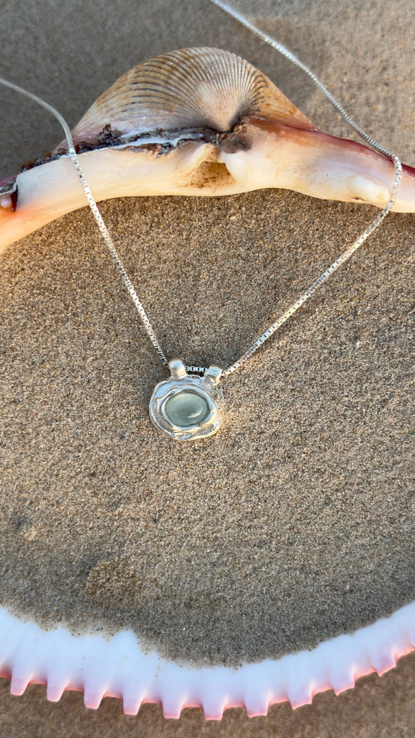 Splash necklace silver