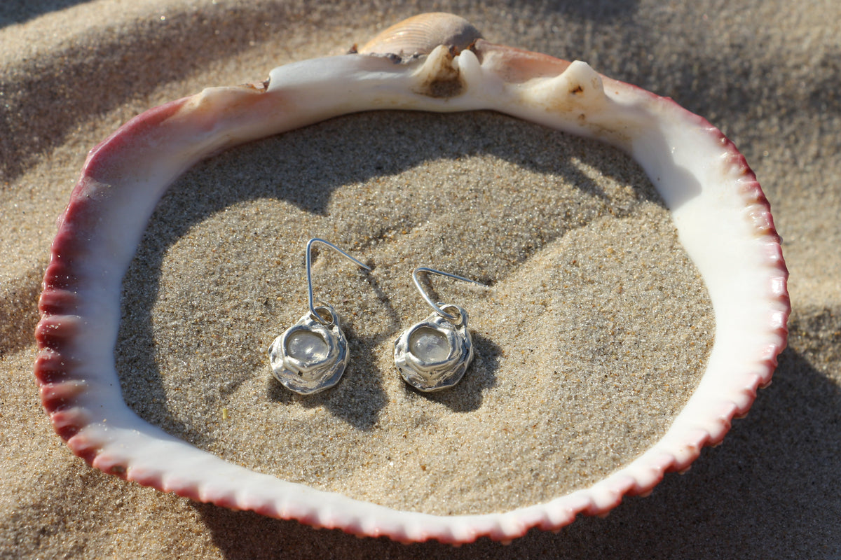 Saltwater earrings silver