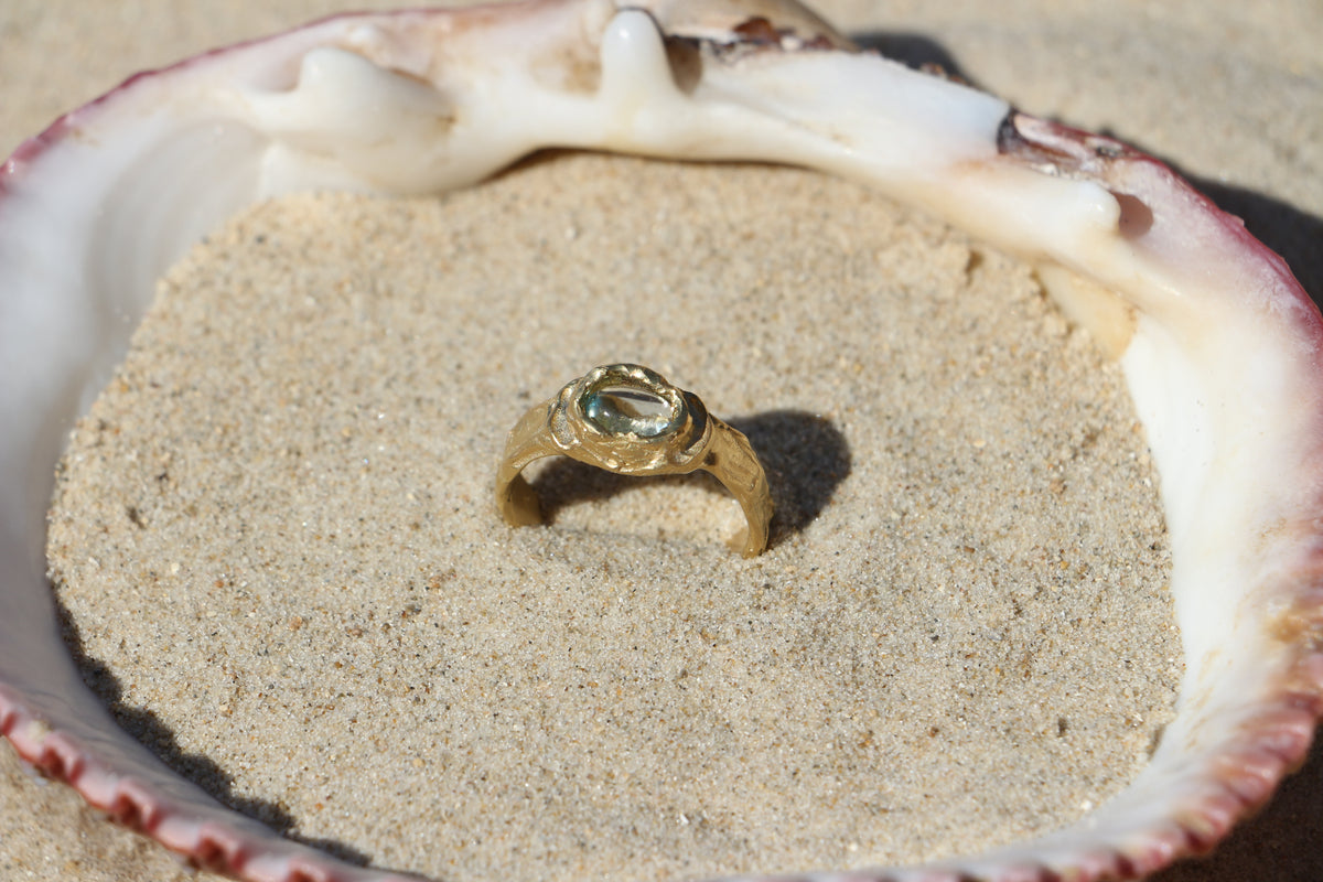 Clam ring gold