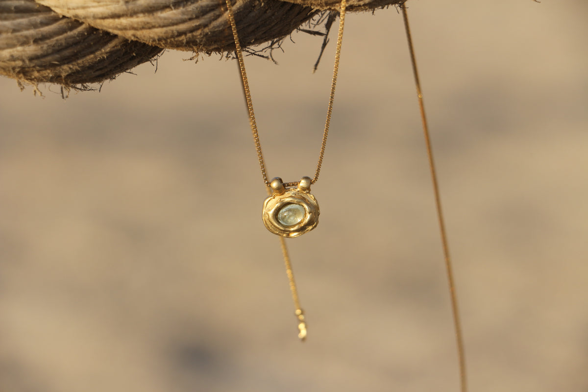 Splash necklace gold