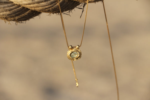 Splash necklace gold
