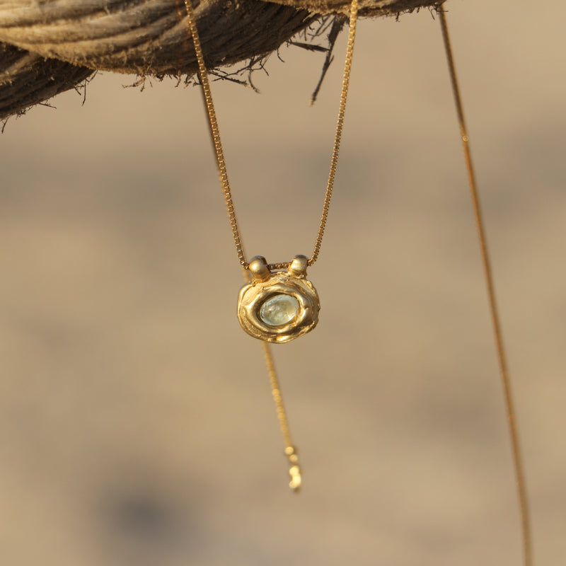 Splash necklace gold