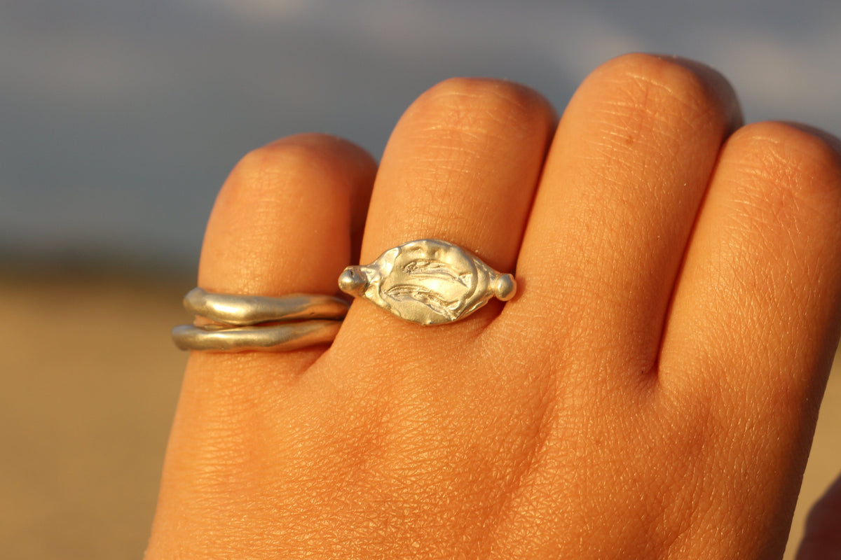 Bait ring silver
