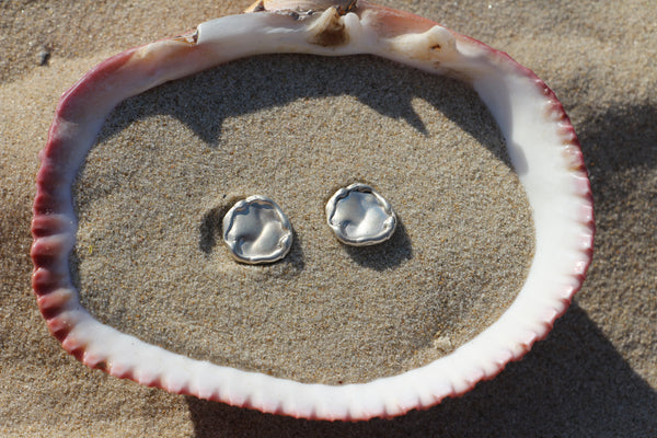 Melt earrings silver