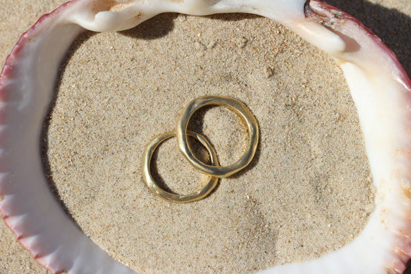 Flow ring small gold