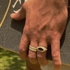 Rough cut ring