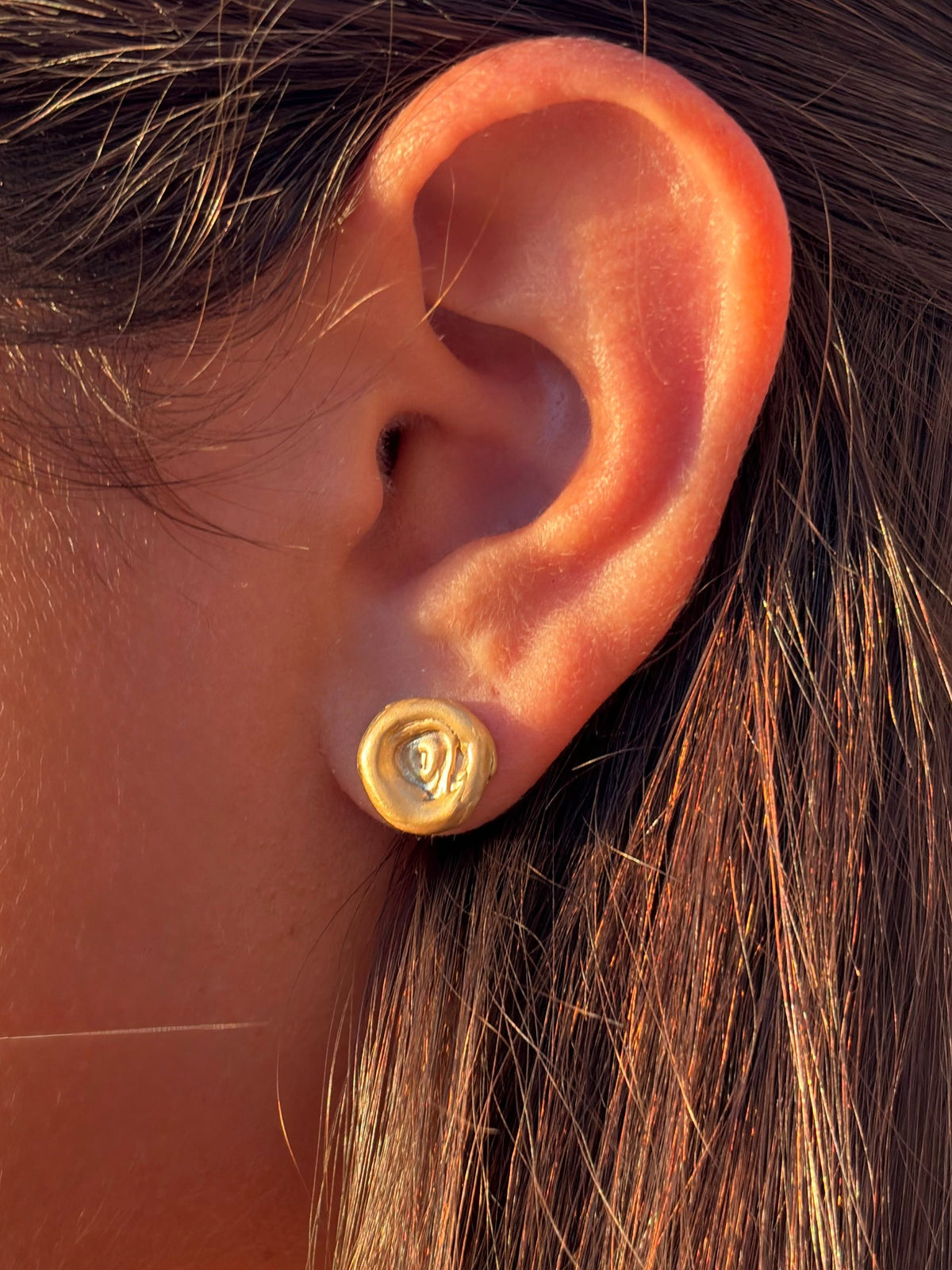 Salt drop earrings gold