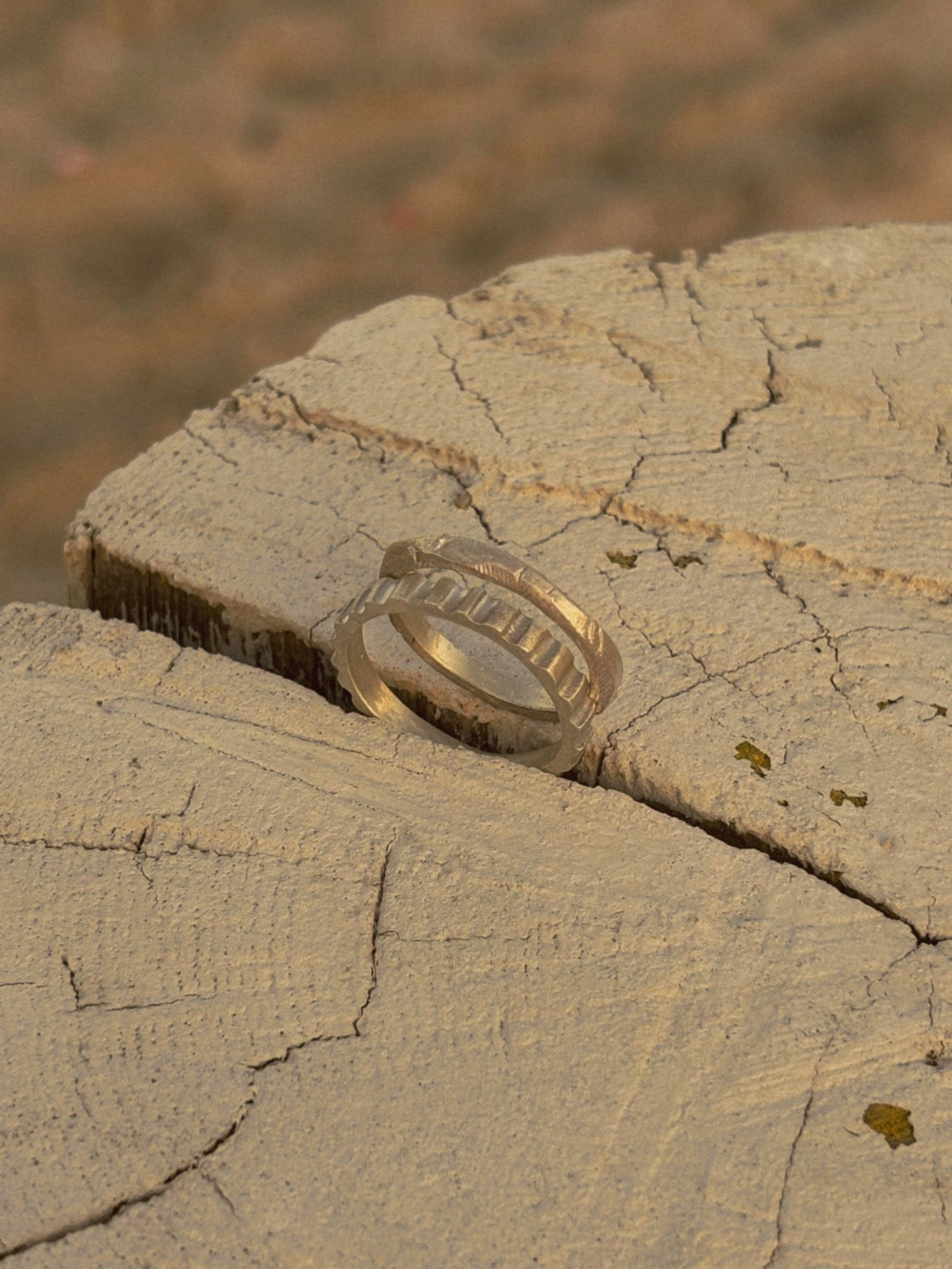 Tide & Grain ring Set