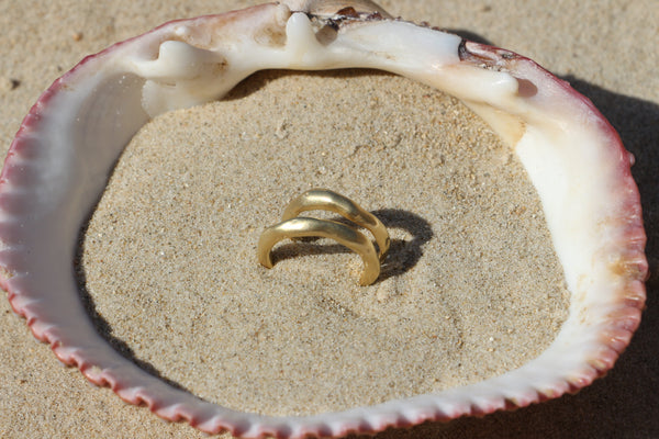 Flow ring big gold