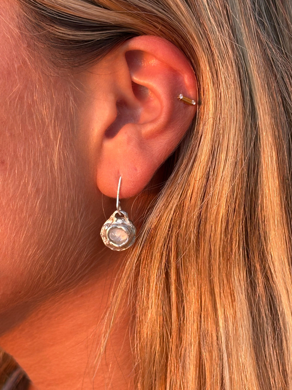 Saltwater earrings silver